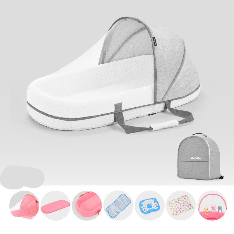 Multifunctional Portable Baby Crib with Mosquito Net