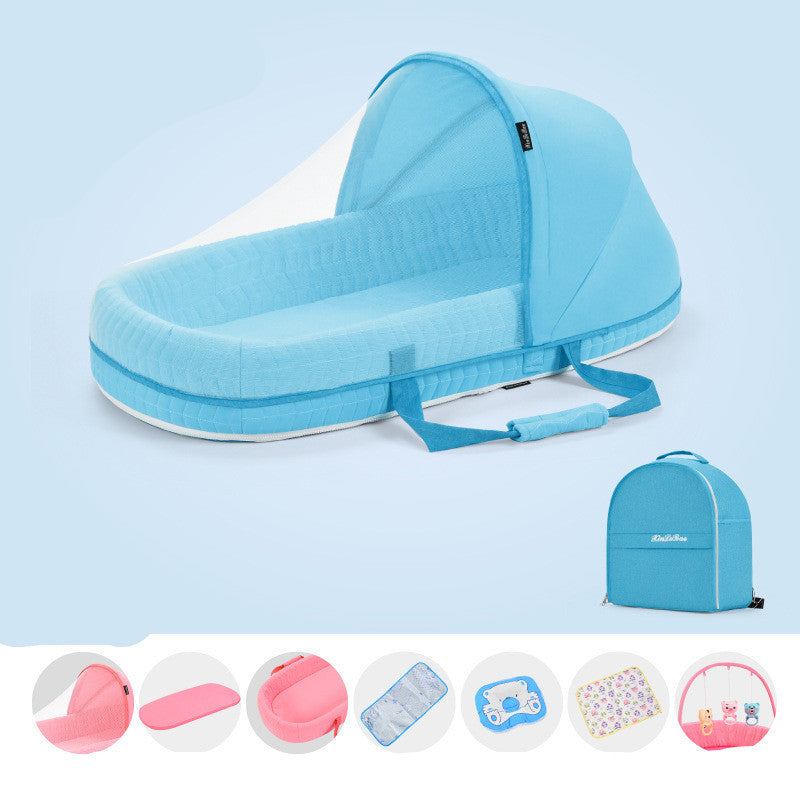 Multifunctional Portable Baby Crib with Mosquito Net