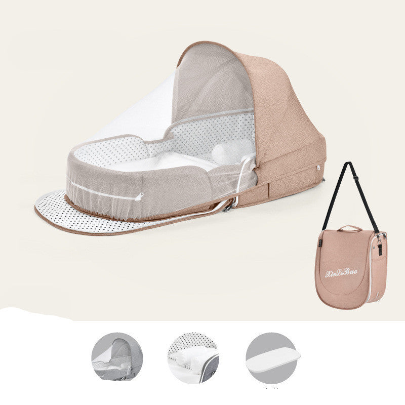 Multifunctional Portable Baby Crib with Mosquito Net