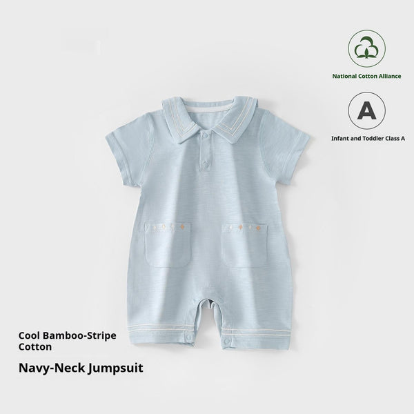 Lightweight Short-Sleeve Baby Romper