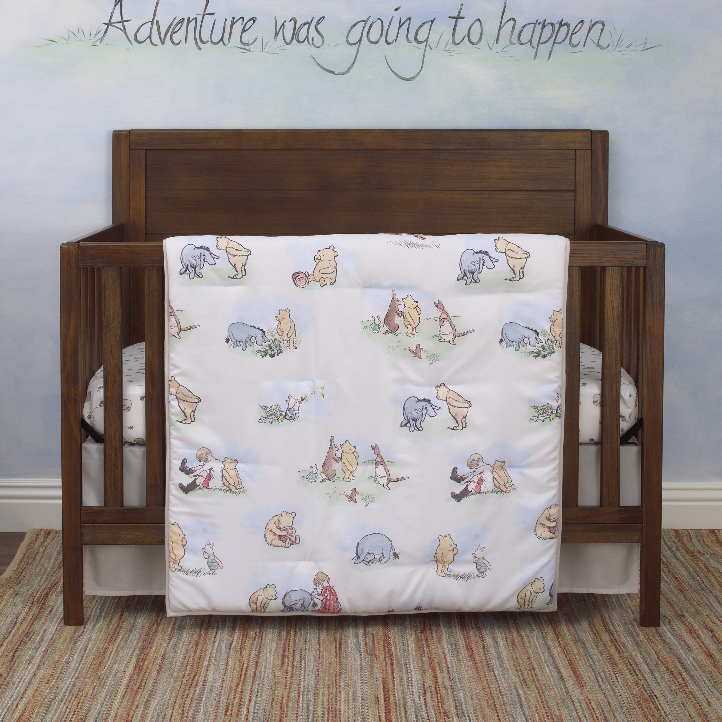 Disney Winnie the Pooh 6-Piece Crib Bedding Set