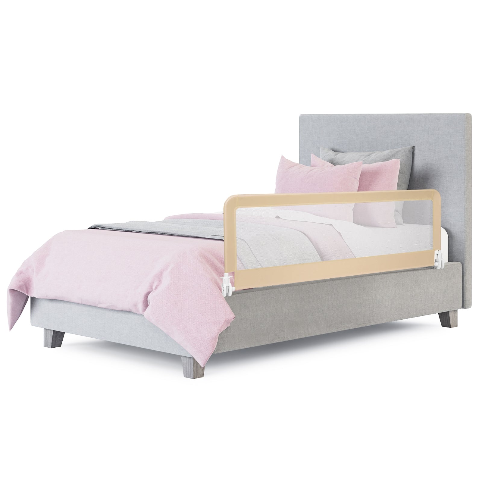 59-Inch Folding Breathable Baby Bed Rail Guard