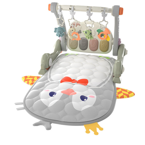 4-in-1 Foldable Baby Gym Play Mat with Piano