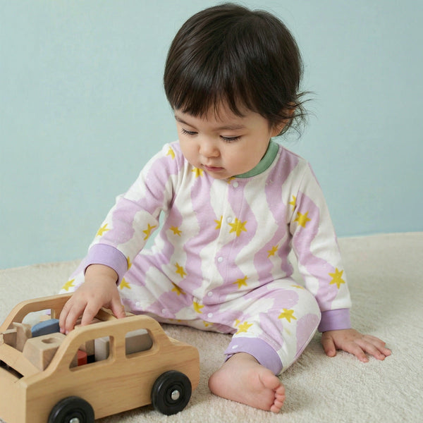 Cotton Long-Sleeve Baby Romper