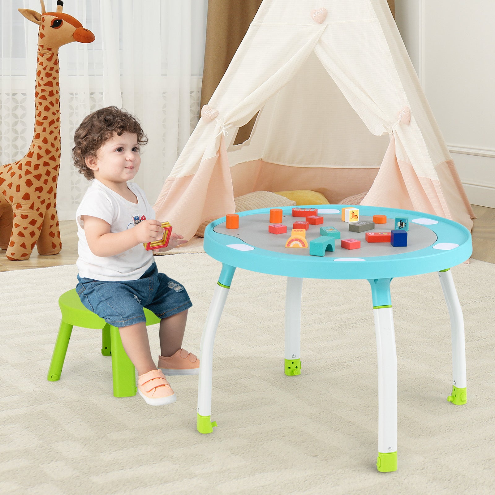 5-in-1 Baby Activity Center with Bounce Seat