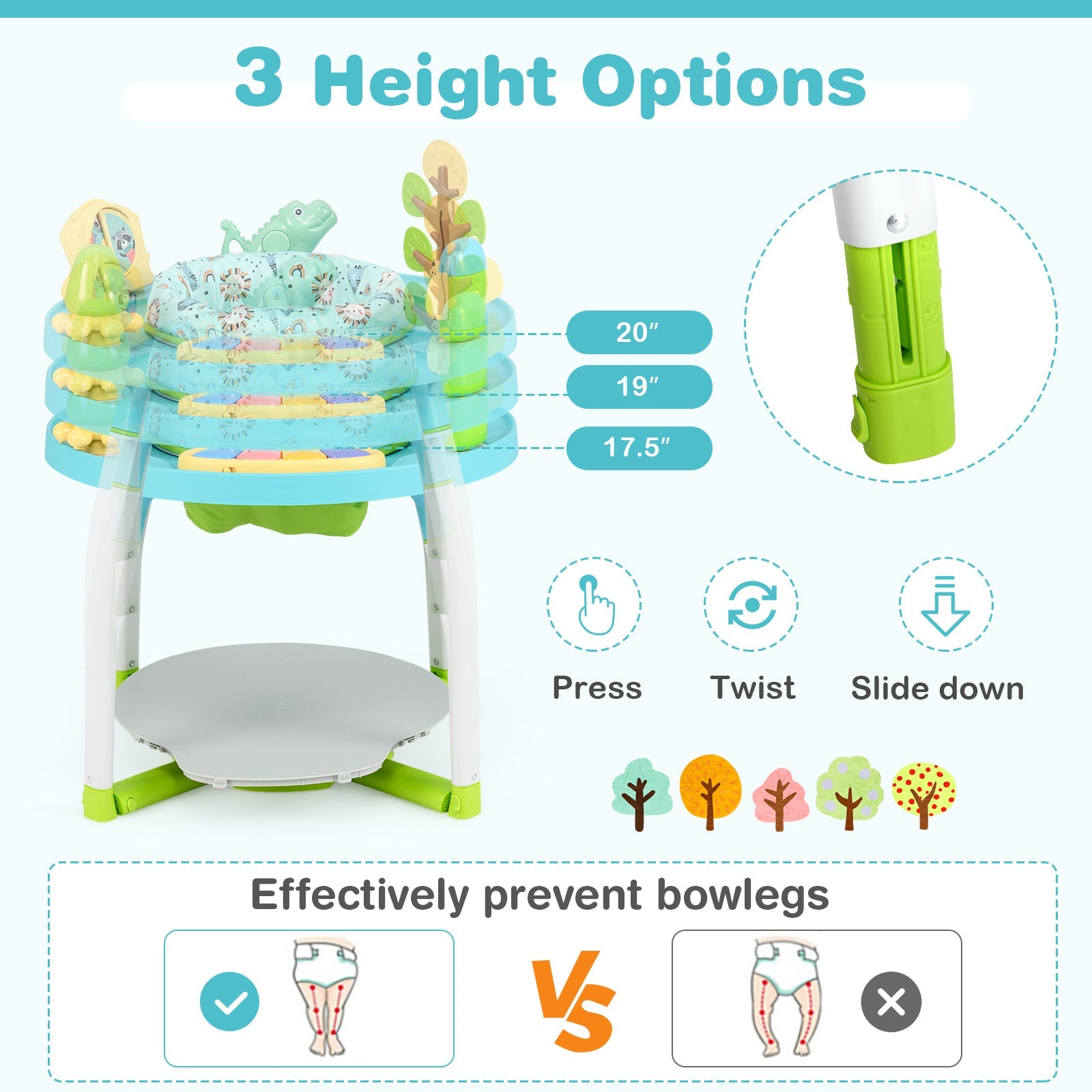5-in-1 Baby Activity Center with Bounce Seat