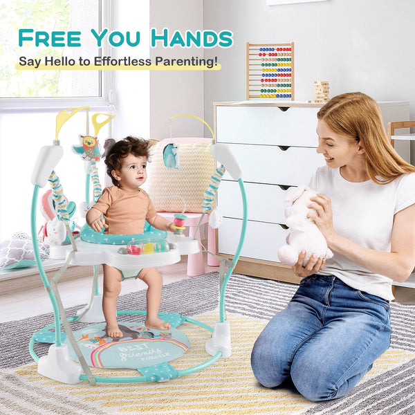 Height-Adjustable Baby Bouncer Activity Center
