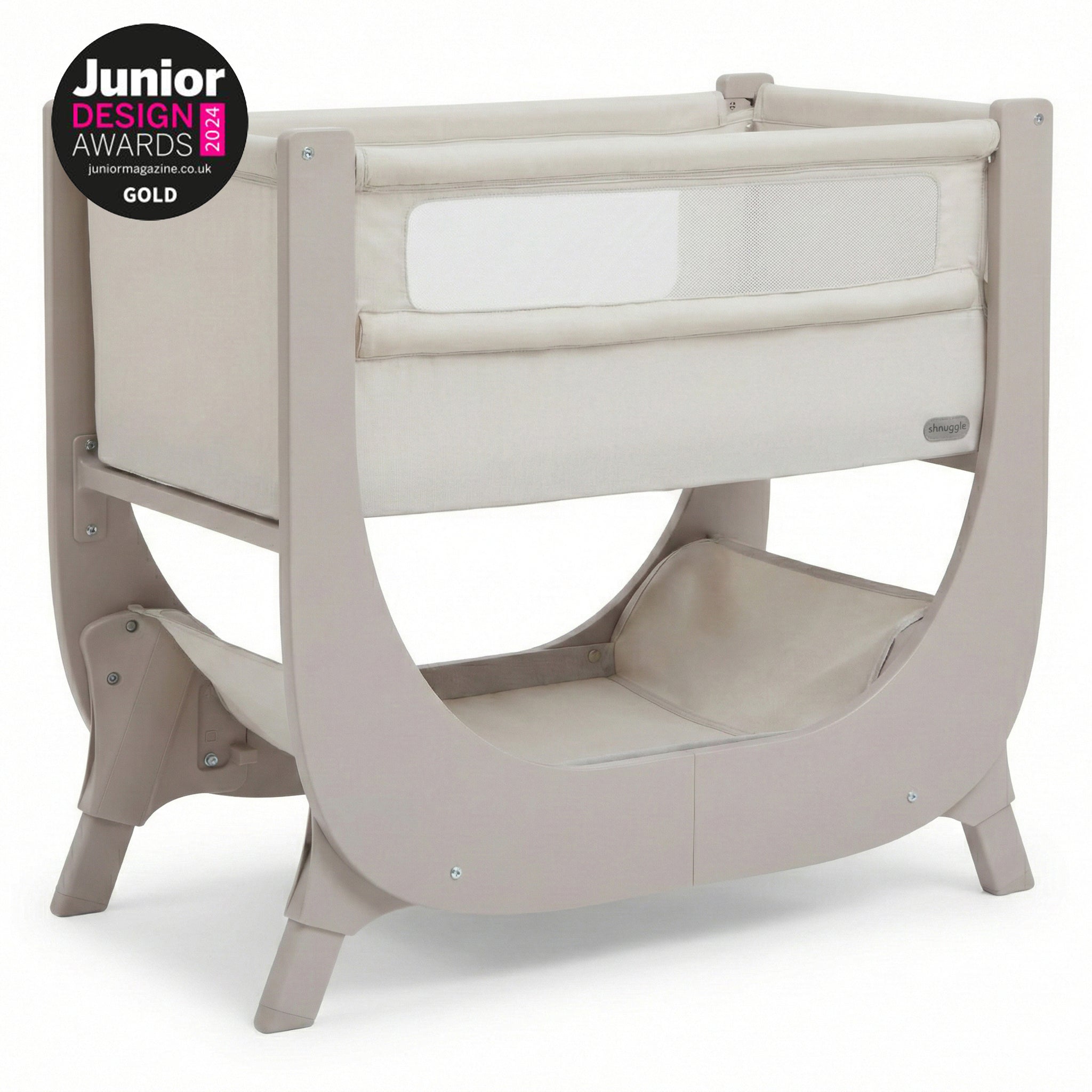 Shnuggle Air Lite Height-Adjustable Bedside Bassinet