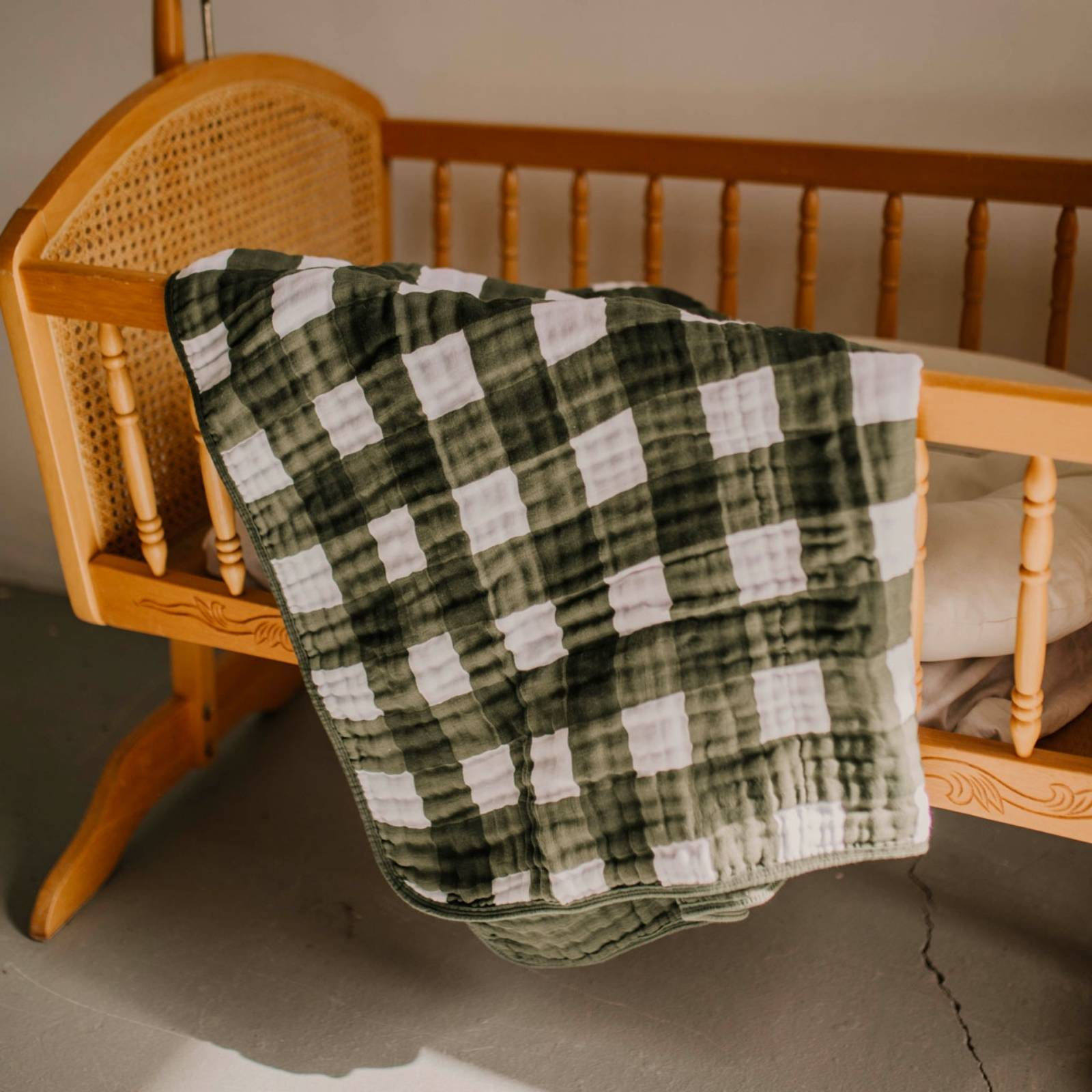 Green Buffalo Check Quilt