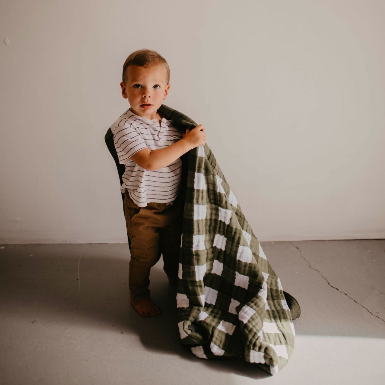 Green Buffalo Check Quilt