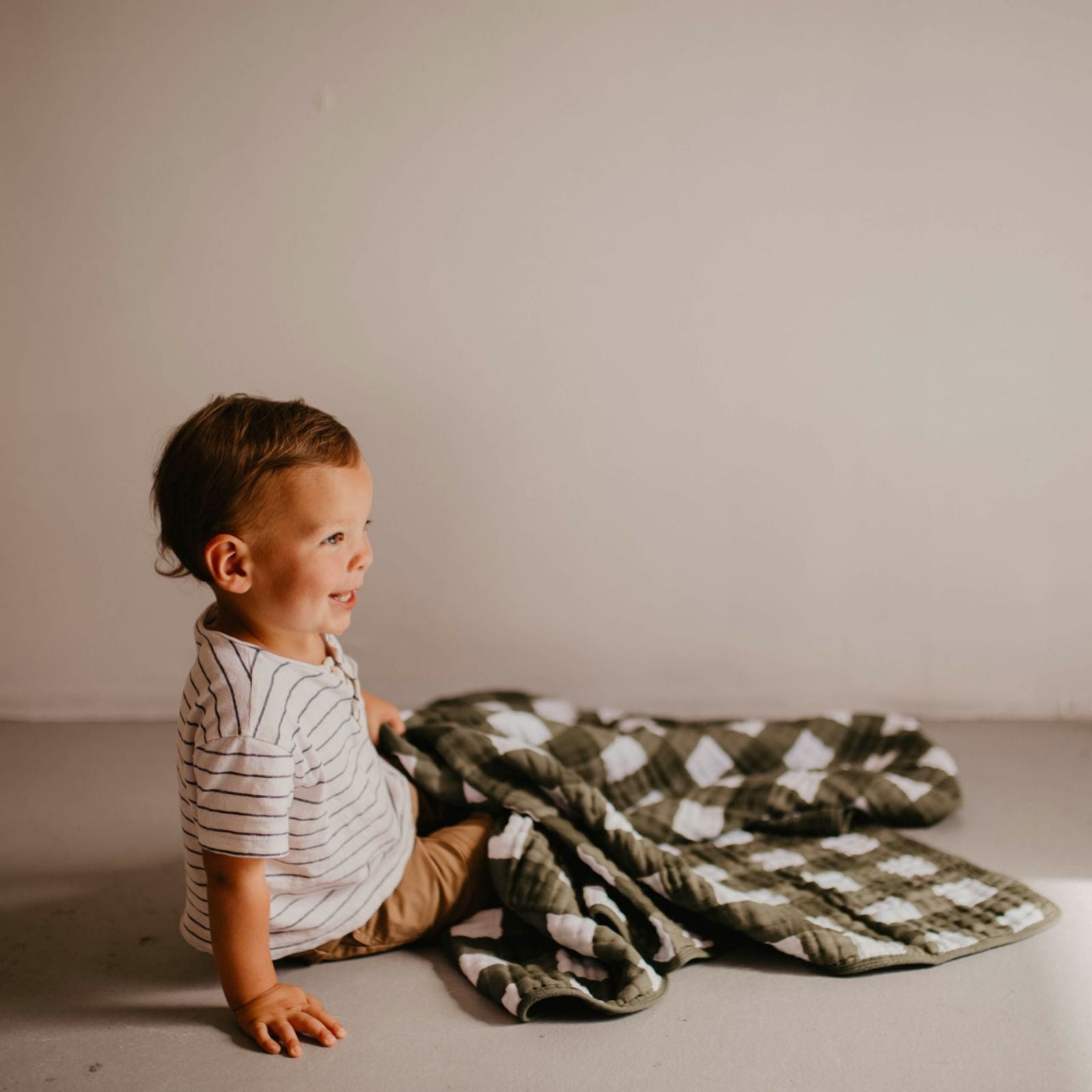 Green Buffalo Check Quilt