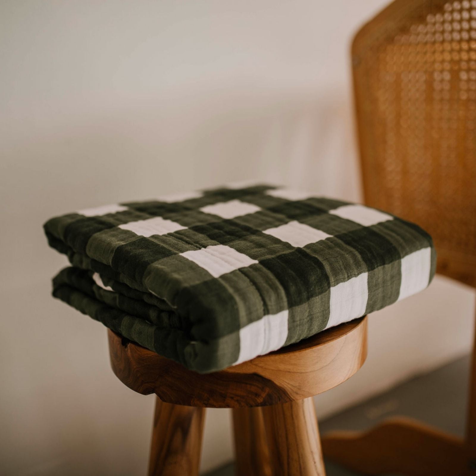 Green Buffalo Check Quilt