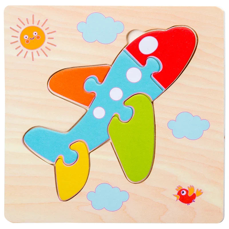 Wooden 3D Animal Tangram Puzzle for Kids