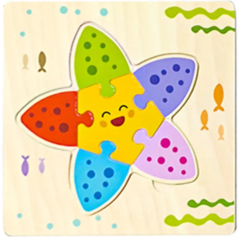 Wooden 3D Animal Tangram Puzzle for Kids