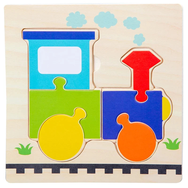 Wooden 3D Animal Tangram Puzzle for Kids