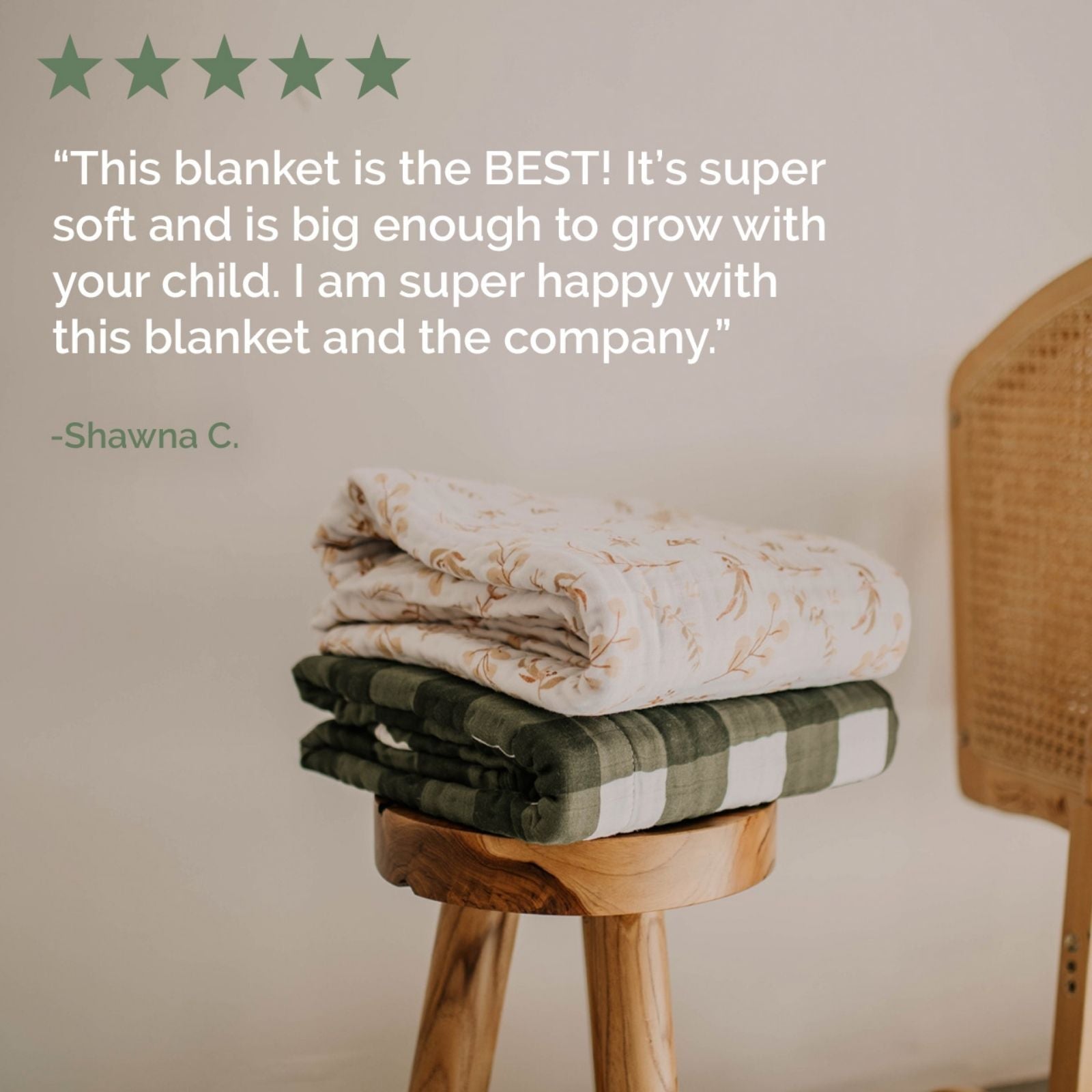 Green Buffalo Check Quilt