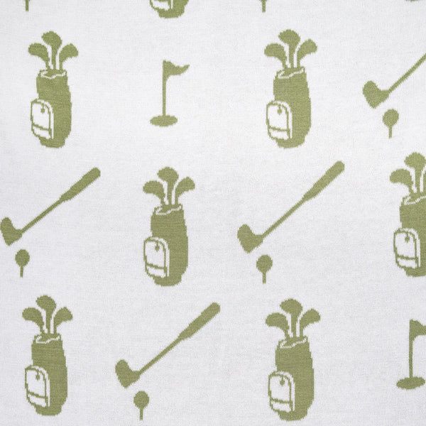 Golf Jacquard Knit Baby Blanket