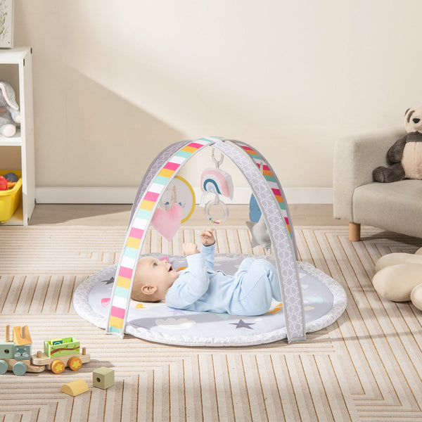 7-in-1 Baby Play Gym Mat with Detachable Toys