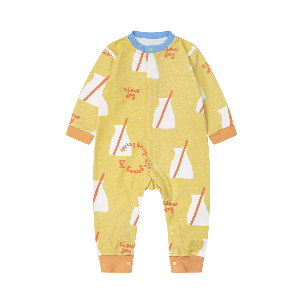 Cotton Long-Sleeve Baby Romper