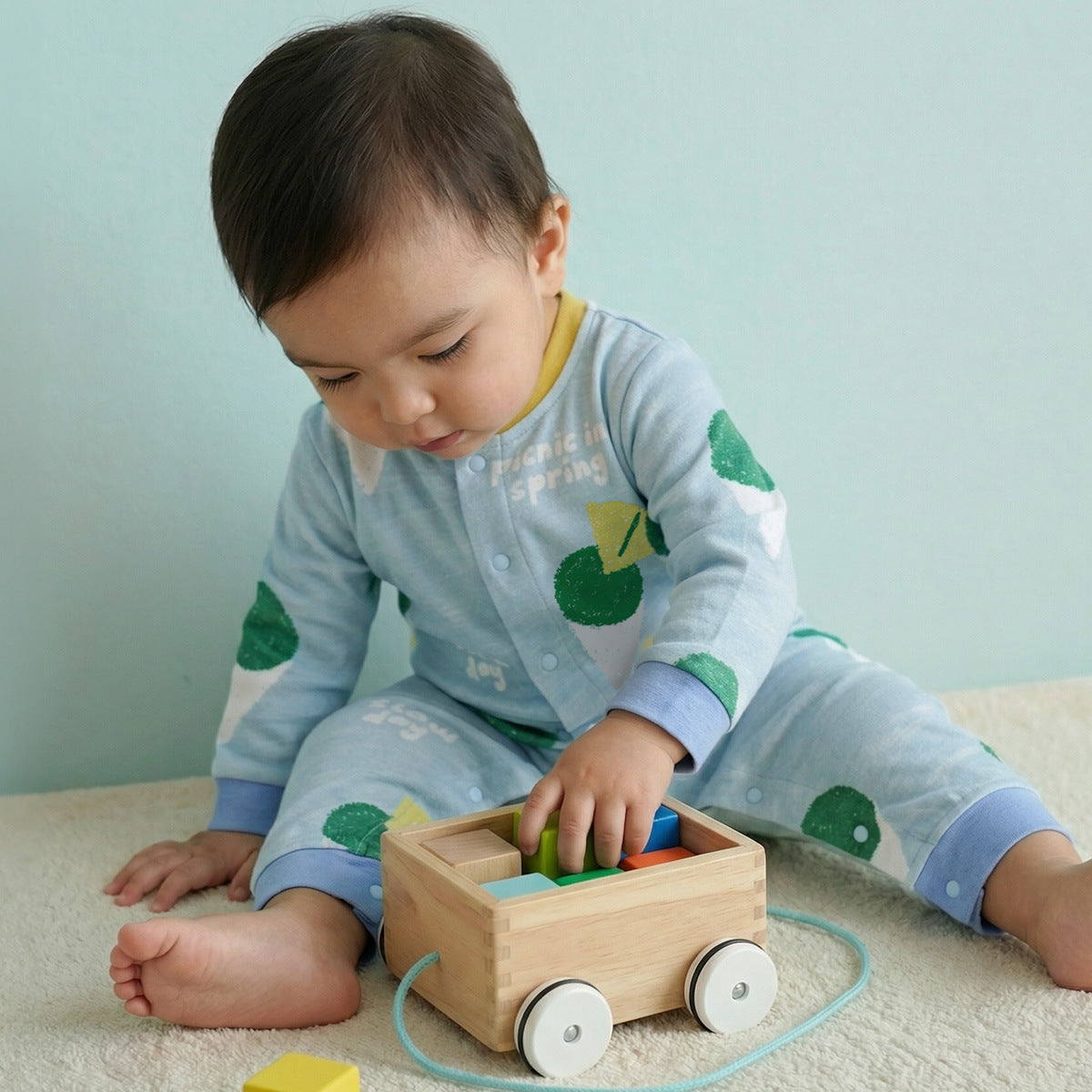 Cotton Long-Sleeve Baby Romper