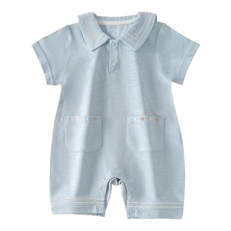 Lightweight Short-Sleeve Baby Romper