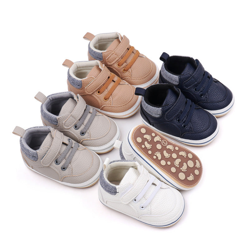 Fashionable PU Leather Baby First-Walker Shoes
