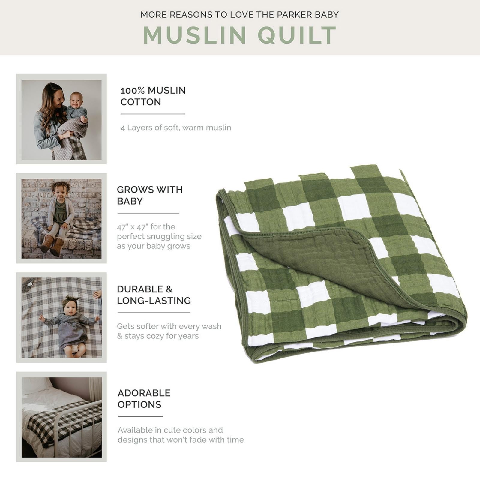 Green Buffalo Check Quilt