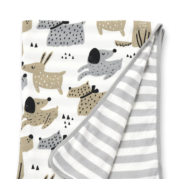 Baby Boy's Cotton Puppy Dog Blanket