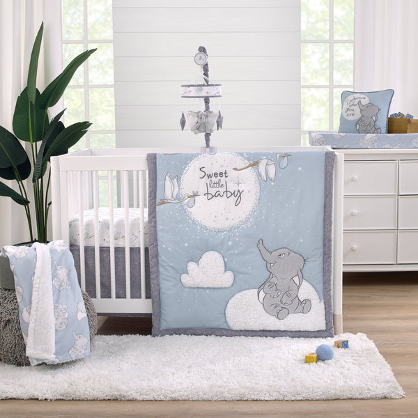 Dumbo Sweet Little Baby 3-Piece Crib Bedding Set